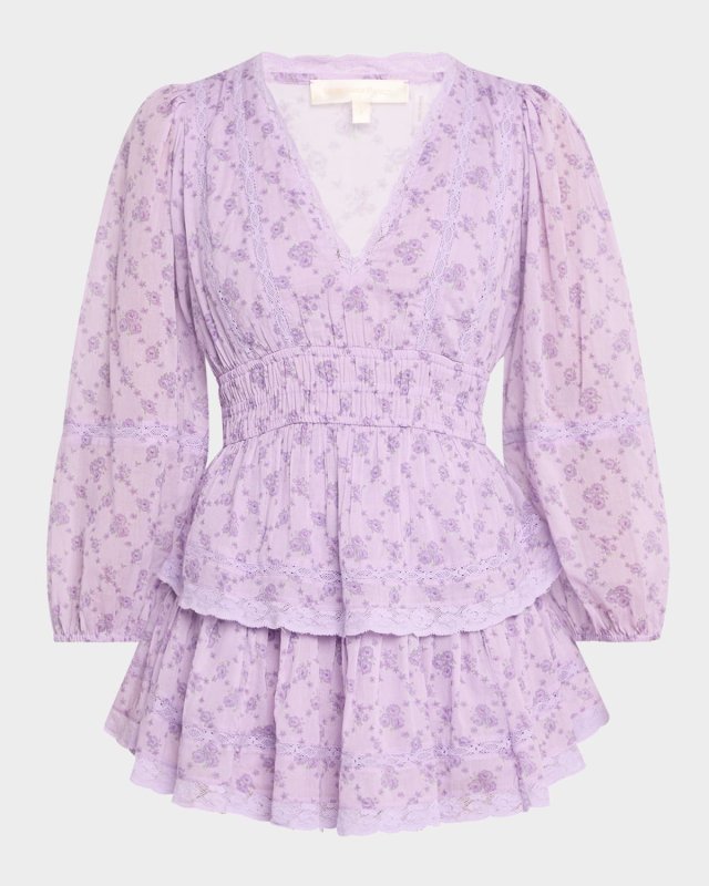 Rosamina Floral Tiered Mini Dress